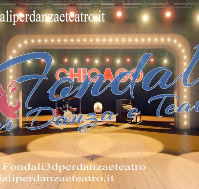 Palcoscenico con scritta Chicago